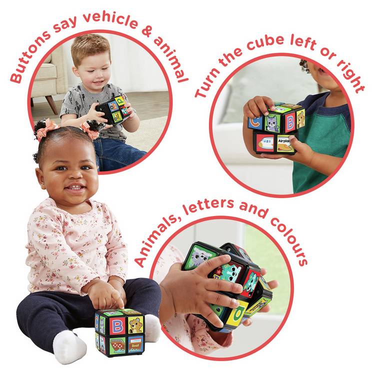 Vtech Animal Cube interactive baby toy, UK version