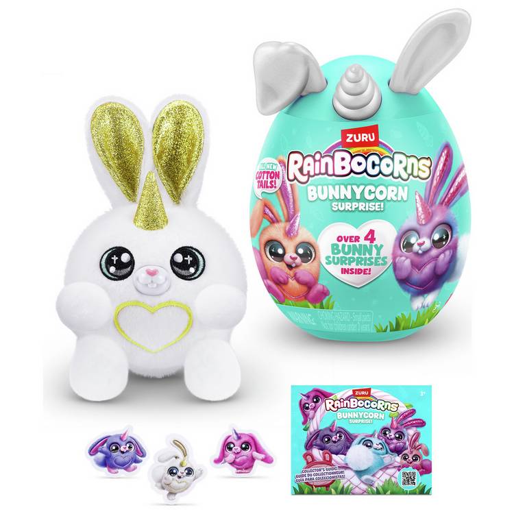 Rainbocorns Bunnycorn Surprise plush toy (British brand)