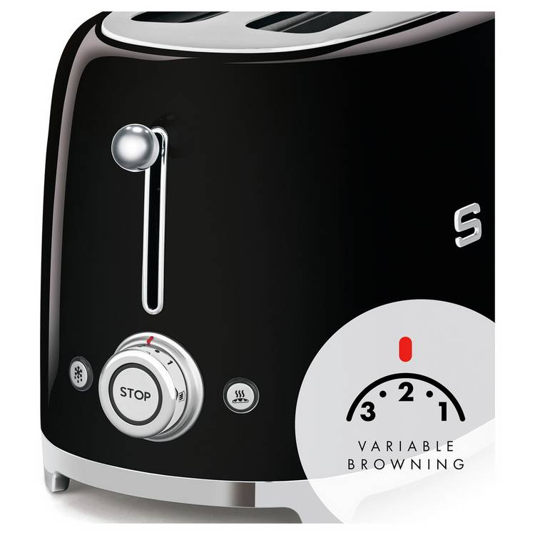 Four slice toaster black 1500W, UK version