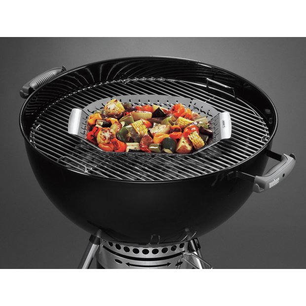 Weber premium large steel grilling basket - British product