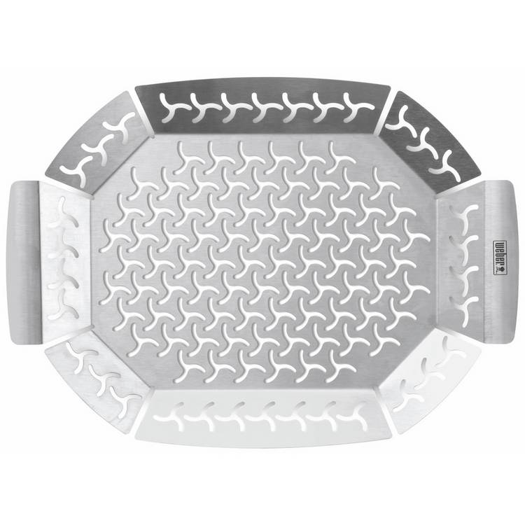 Weber premium large steel grilling basket - British product