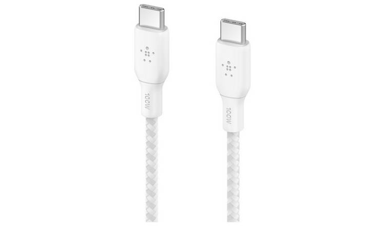 Belkin braided USB-C cable 2m white (British brand)