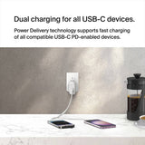 Belkin 60W USB-C dual port wall charger - British product