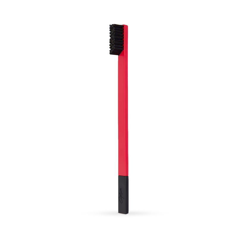 Apriori Scarlet Eclipse medium toothbrush with plant-based bristles (British brand)