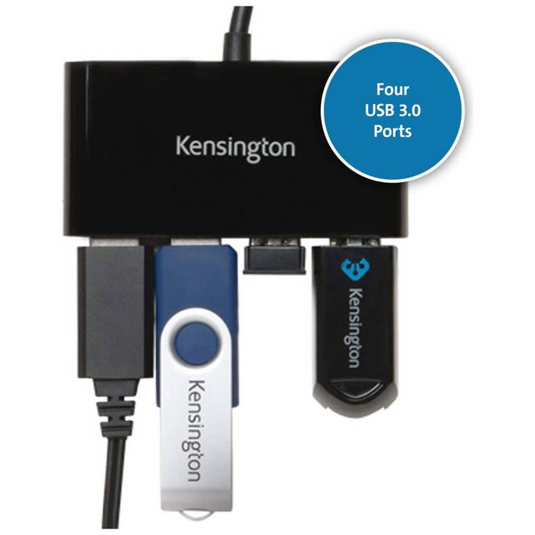 Kensington UH4000 4 Port USB Hub, UK version