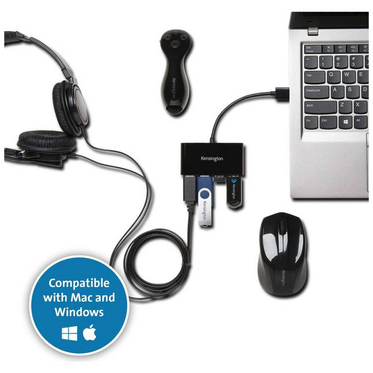 Kensington UH4000 4 Port USB Hub, UK version