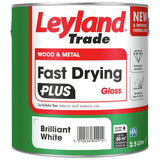 Leyland Fast Dry Plus Gloss Brilliant White 2.5L (British brand)