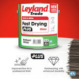 Leyland Fast Dry Plus Gloss Brilliant White 2.5L (British brand)