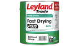Argos Leyland Fast Dry Plus Satin Paint Brilliant White 2.5L- Buy online at McGrocer