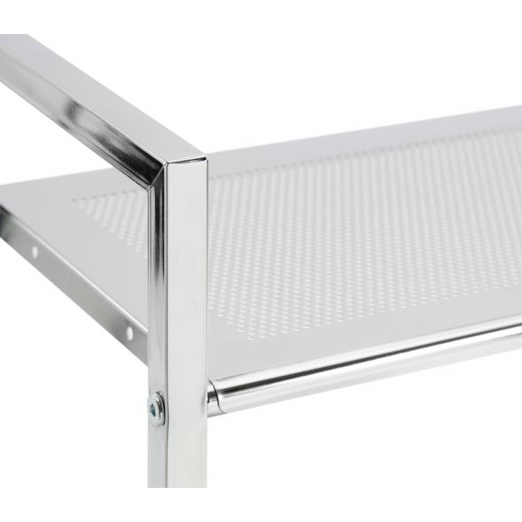 Habitat 2 tier chrome shelf unit and towel rail - British product