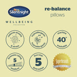 Silentnight stress relieving pillows pair, UK version