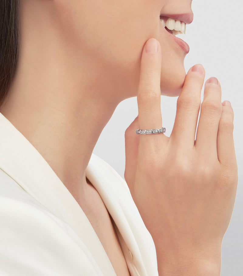 Bvlgari Serpenti Viper white gold ring, UK version