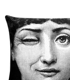 Fornasetti Tema e Variazioni No. 82-130 cushion 40cm x 40cm - British product