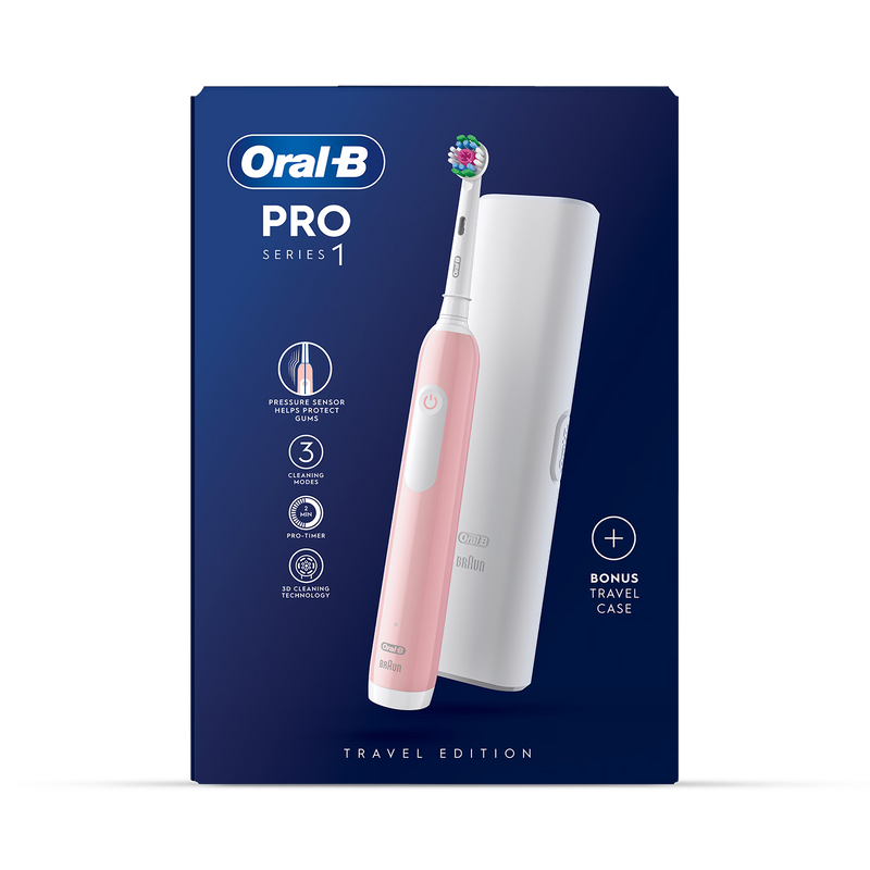 Oral-B pink electric toothbrush, imported from the UK