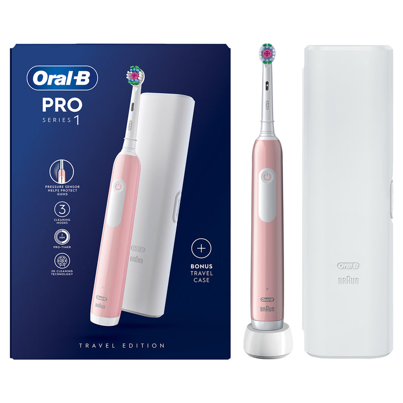 Oral-B pink electric toothbrush, imported from the UK