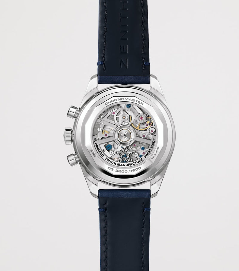 Zenith stainless steel Chronomaster watch 38mm - British product