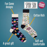 SPOX SOX novelty odd socks board games design - British product