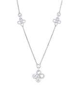 Harrods Boodles Be Boodles Large 18kt White Gold Diamond Necklace- Buy online at McGrocer