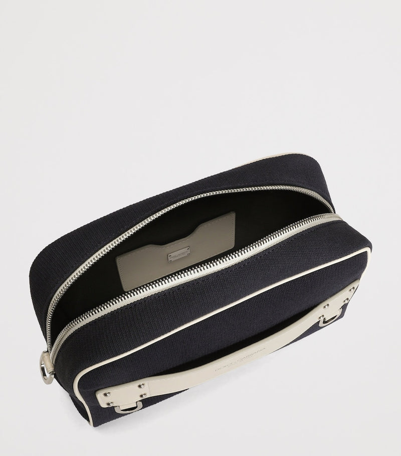 Dolce&Gabbana wrist-strap pouch from Lock collection, imported from the UK