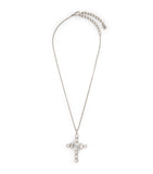 Dolce&Gabbana rhinestone cross necklace 50cm (British brand)