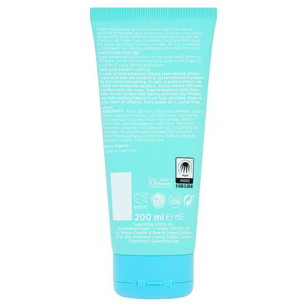 Superdrug Solait after sun tan prolonger 200ml (British brand)