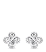 Harrods Boodles Be Boodles Diamond Stud Earrings in 18kt White Gold- Buy online at McGrocer
