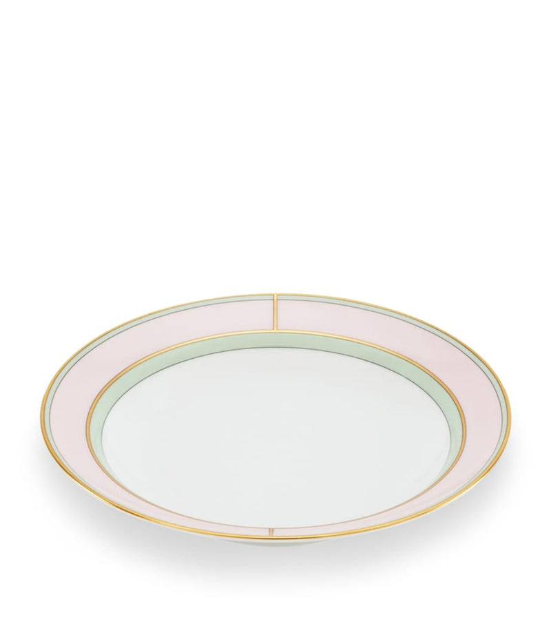 GINORI 1735 porcelain Colonna Diva Rosa soup plate 24cm, UK version