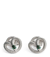 Harrods Tateossian Palladium Enamel-Detail Viper Cufflinks 1.8cm x 1.8cm- Buy online at McGrocer