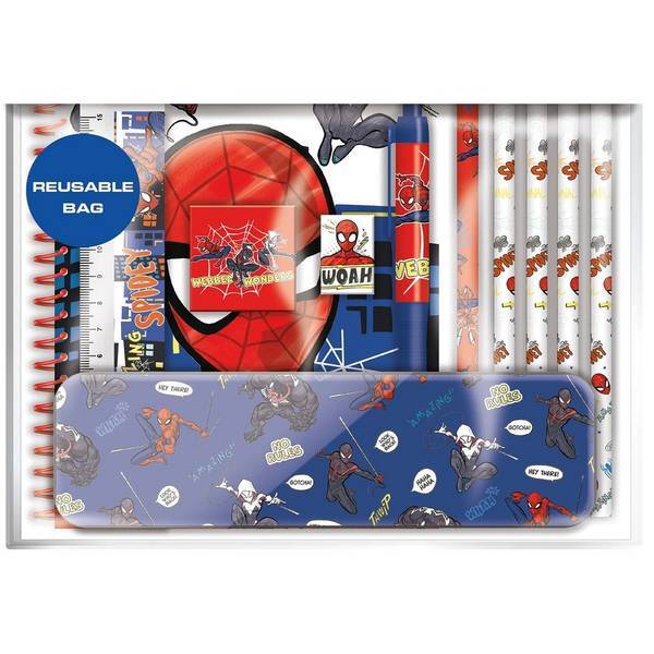 Spider-Man stationery set A5 with writing tools (British brand)