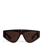 Alaïa aviator mask sunglasses with croc-embossed acetate - British product