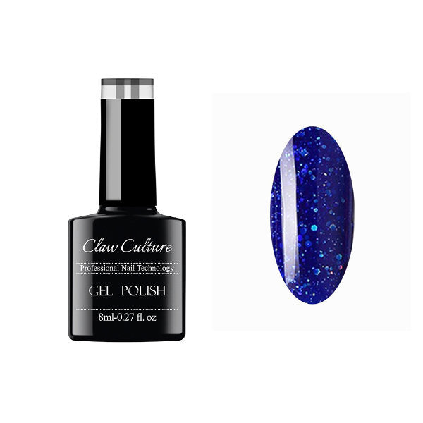 Claw Culture blue crystal gel nail polish 8ml, imported from the UK