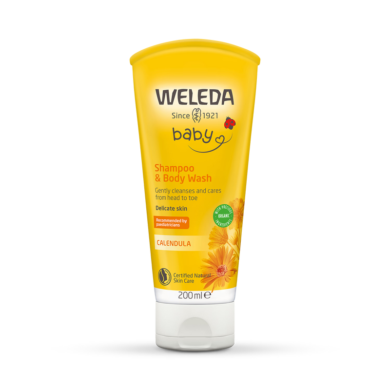 Weleda Calendula baby shampoo and body wash 200ml (British brand)