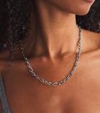 Astrid & Miyu infinity chain necklace recycled sterling silver, UK version