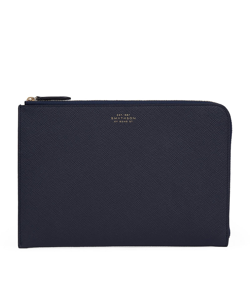 Smythson Panama Leather Slim Pouch, UK version