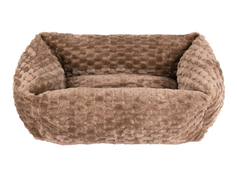 Brown pet bed size L60 x W50 x H20cm (British brand)