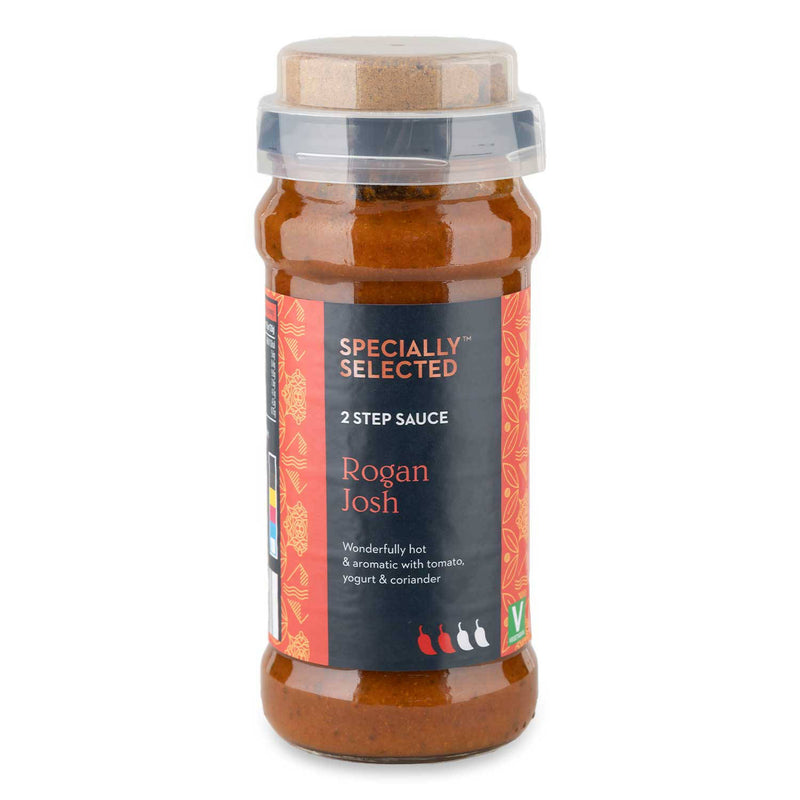 2 Step Rogan Josh curry sauce with ground spices, UK version