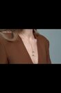 Karen Millen Gold Tone Pearl Double Drop Necklace, UK version