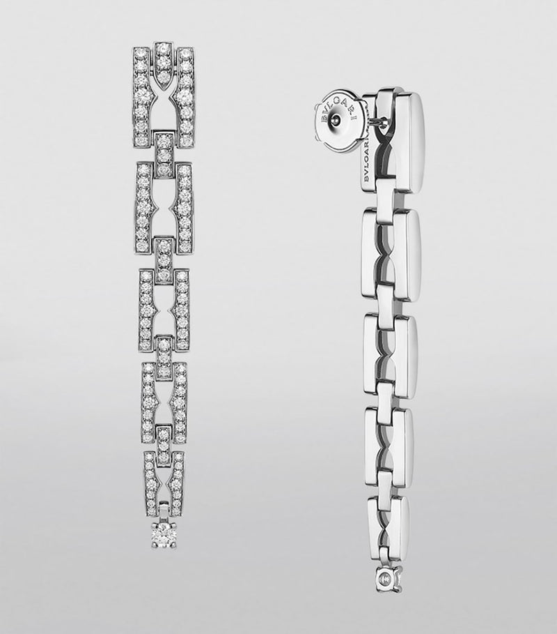 Bvlgari B.zero1 white gold diamond earrings - British product