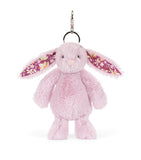Jellycat Thistlepop Blossom Bunny bag charm, imported from the UK