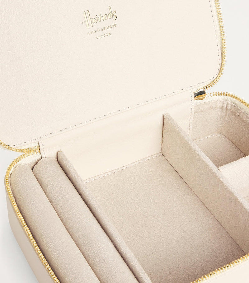 Harrods large pebbled leather trinket box (British brand)
