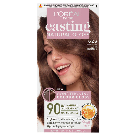 L'Oreal Paris Casting Natural Gloss Semi Permanent Hair Dye No Amonia Miel 6.23 GOODS Sainsburys   