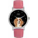 Superdrug Toff London Black Ladies Cavalier King Charles Dog Head Watch- Buy online at McGrocer