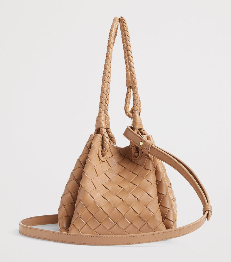 Bottega Veneta small leather parachute shoulder bag - British product