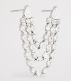 Anita Ko white gold diamond double loop earring (British brand)