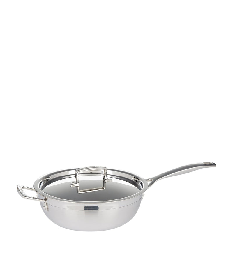 Le Creuset 3-ply stainless steel non-stick chef pan 24cm, UK version