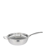 Harrods 3-Ply Stainless Steel Non-Stick Chef Pan 24cm with 3.3L Capacity- Buy online at McGrocer