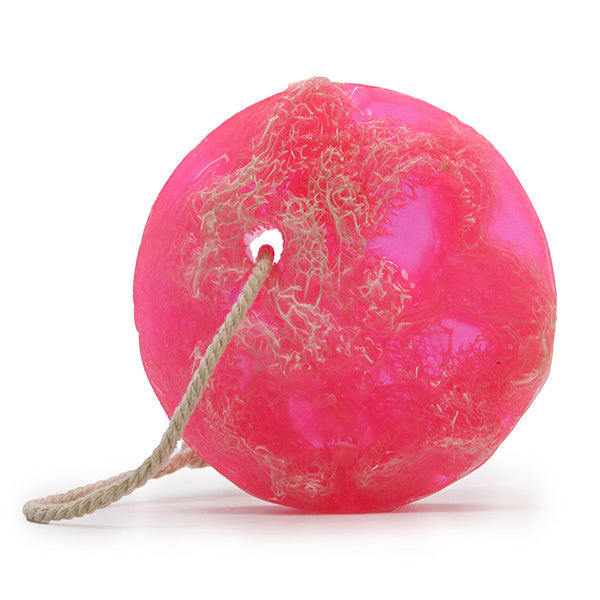 Sisal Glow Face Loofah Soap Bubblegum Bliss 120g (British brand)