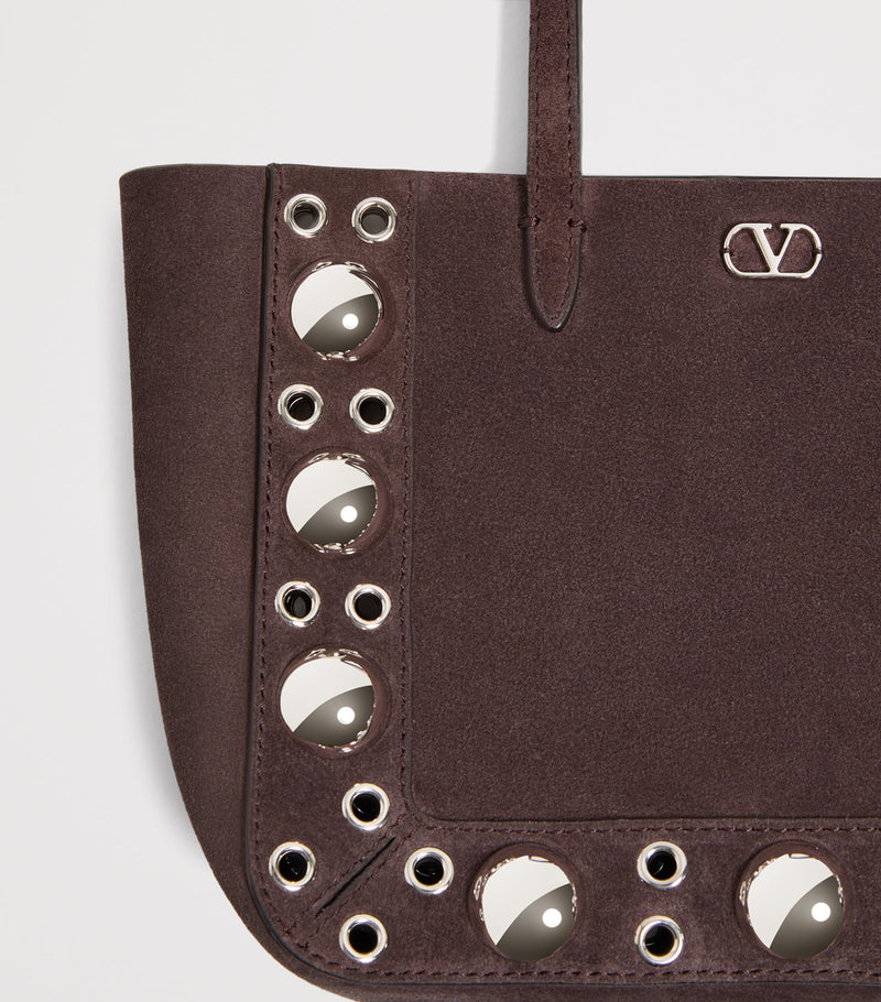 Valentino Garavani Mini Suede Nellcôte tote bag (British brand)
