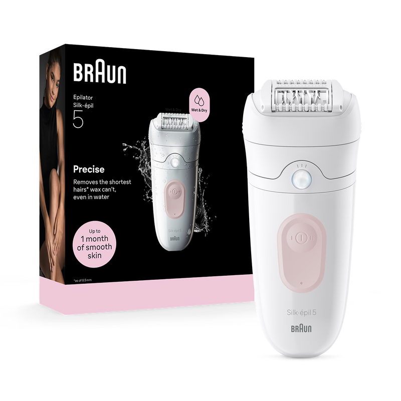 Braun Silk·épil 5 Wet & Dry epilator, imported from the UK