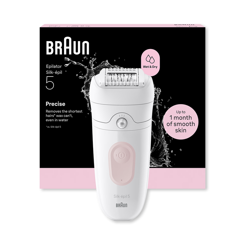 Braun Silk·épil 5 Wet & Dry epilator, imported from the UK